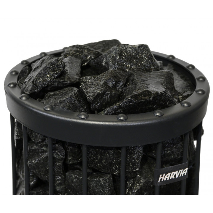 Pietre HARVIA, vulcanit negru, 5-10 cm