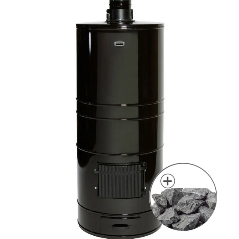 Soba sauna pe lemne - AITO AK-57K, pietre traditionale incluse