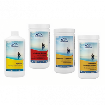 Kit chimic CHEMOFORM pentru piscine cu filtru de hârtie, mic