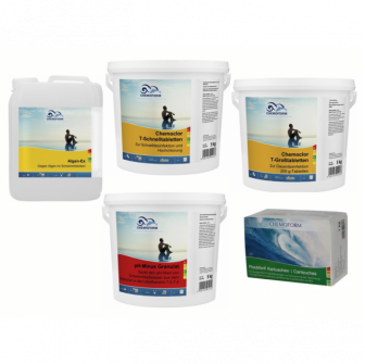 Kit chimic CHEMOFORM pentru piscine cu filtru de nisip, mare