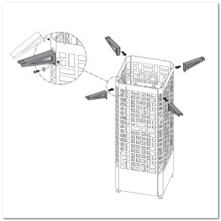 Suporturi de montare pentru carcasa cuptorului EOS Edge 