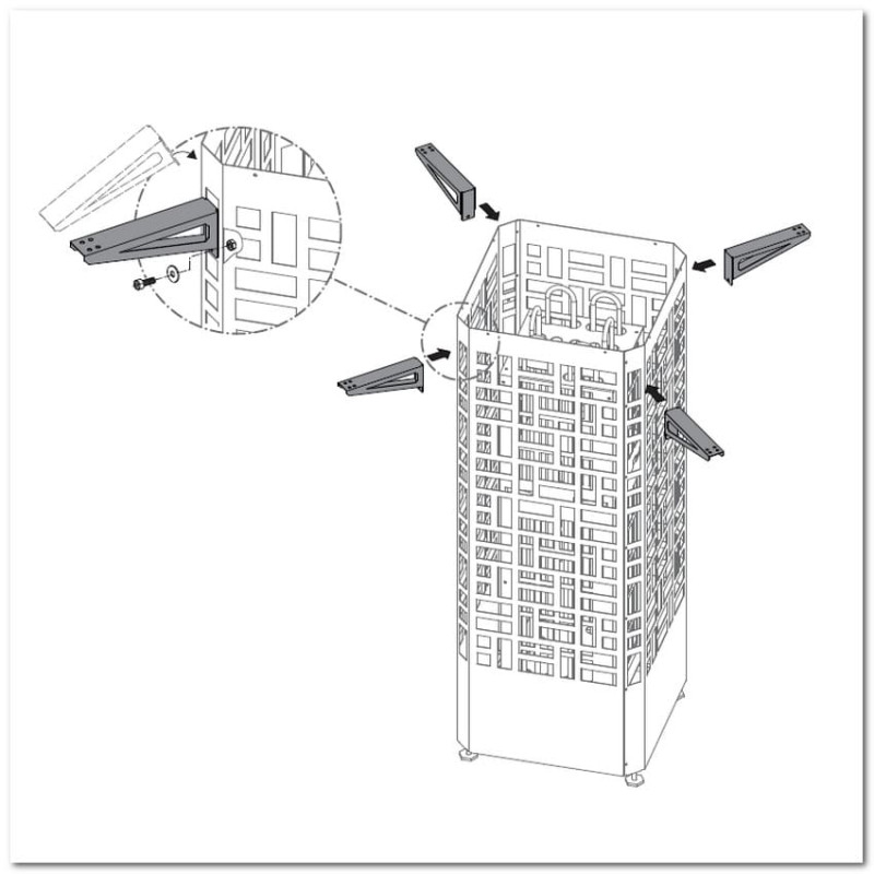 Suporturi de montare pentru carcasa cuptorului EOS Edge