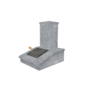 Finisaj coș de piatră, gresie, 540 mm - 0