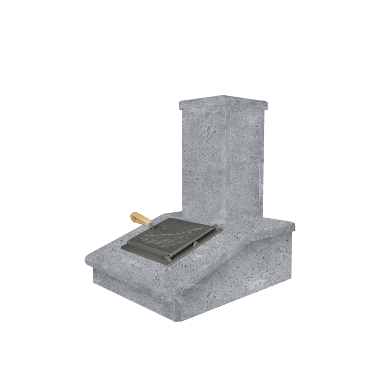 Finisaj coș de piatră, gresie, 540 mm