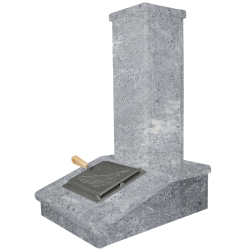 Finisaj coș de piatră, gresie, 790 mm  Finisaj coș de piatră, gresie, 790 mm