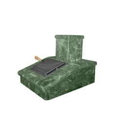 Finisaj coș de piatră, serpentină, 290 mm  Finisaj coș de piatră, serpentină, 290 mm