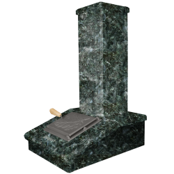 Finisaj coș de piatră, Serpentine închis, 790 mm  Finisaj coș de piatră, Serpentine închis, 790 mm