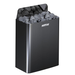 Încălzitor electric pentru saună - HARVIA The Wall Black Steel SW45E 4,5 kW  Încălzitor electric pentru saună - HARVIA The Wall Black Steel SW45E 4,5 kW