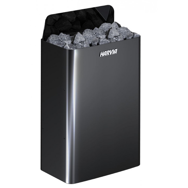 Încălzitor electric pentru saună - HARVIA The Wall Black Steel SW90E 9 kW