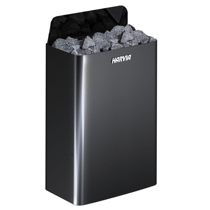 Încălzitor electric pentru saună - HARVIA The Wall Black Steel SW90E 9 kW