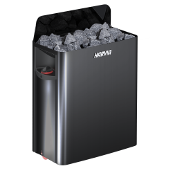 Încălzitor electric pentru saună - HARVIA The Wall Black Steel SW90 9 kW  Încălzitor electric pentru saună - HARVIA The Wall Black Steel SW90 9 kW