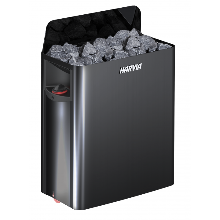 Încălzitor electric pentru saună - HARVIA The Wall Black Steel SW90 9 kW