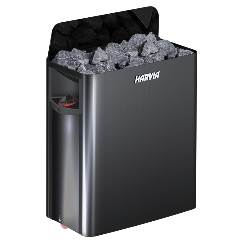 Încălzitor electric pentru saună - HARVIA The Wall Black Steel SW80 8 kW Încălzitor electric pentru saună - HARVIA The Wall Black Steel SW80 8 kW