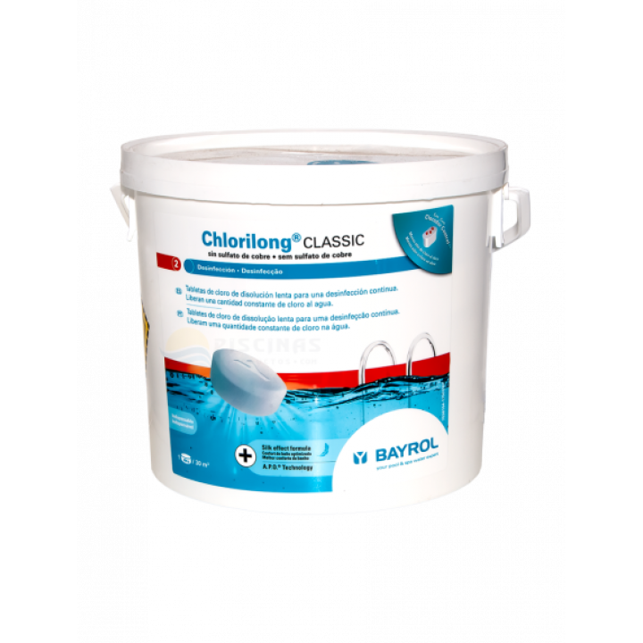 Tablete de clor cu solubilitate lentă Chlorilong Classic 250, 5 kg