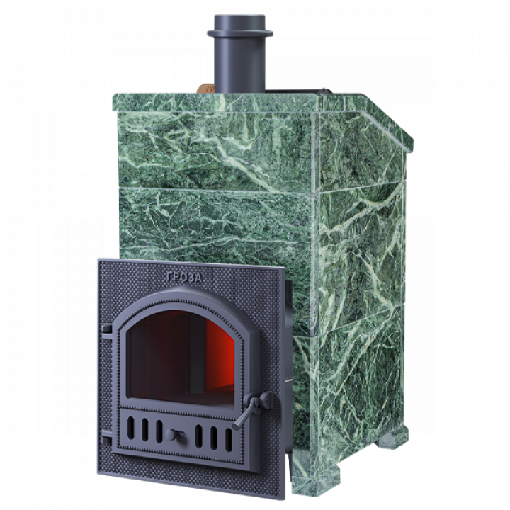 Soba sauna pe lemne GEFEST - Groza 24 (P) President Serpentine