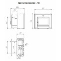 Încălzitor de saună pe lemne - NOVA HORIZONTAL 18 - 6