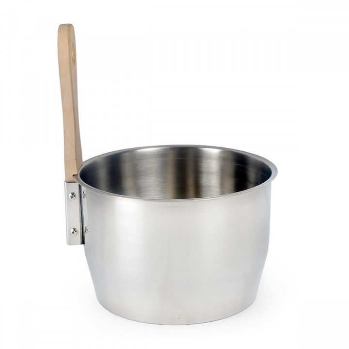 Set găleată și oală pentru saună, MAI MULT DE ABUR, OPTIMAL 4 L