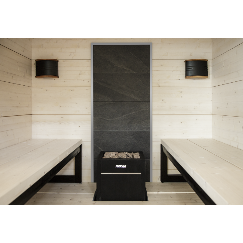 Zid de piatră HARVIA, cadru gri