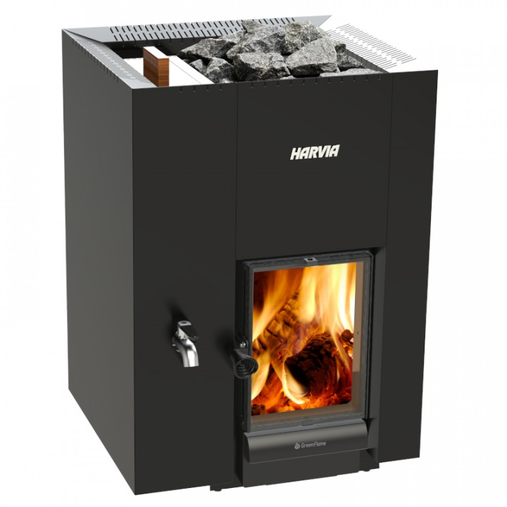 Soba sauna pe lemne - HARVIA Linear 22 GreenFlame LS