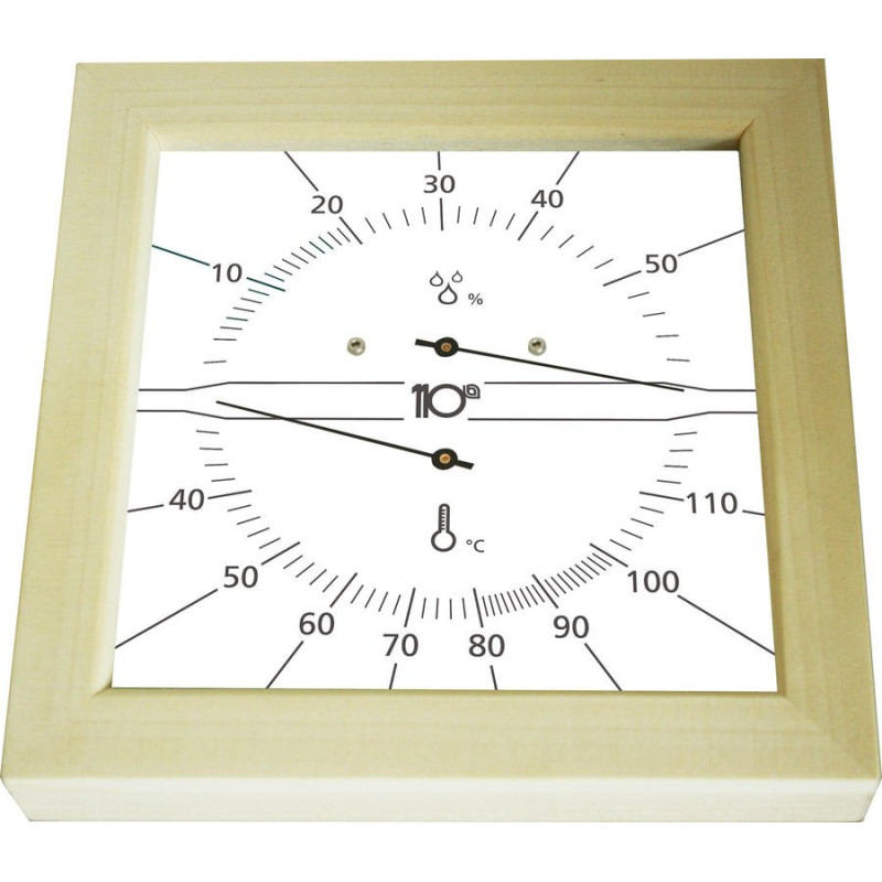 Sentiotec Termigrometru pătrat, alb