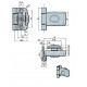 Balamale usi ABLOY pentru usi de saune cu aburi, bronz ABLFL65
