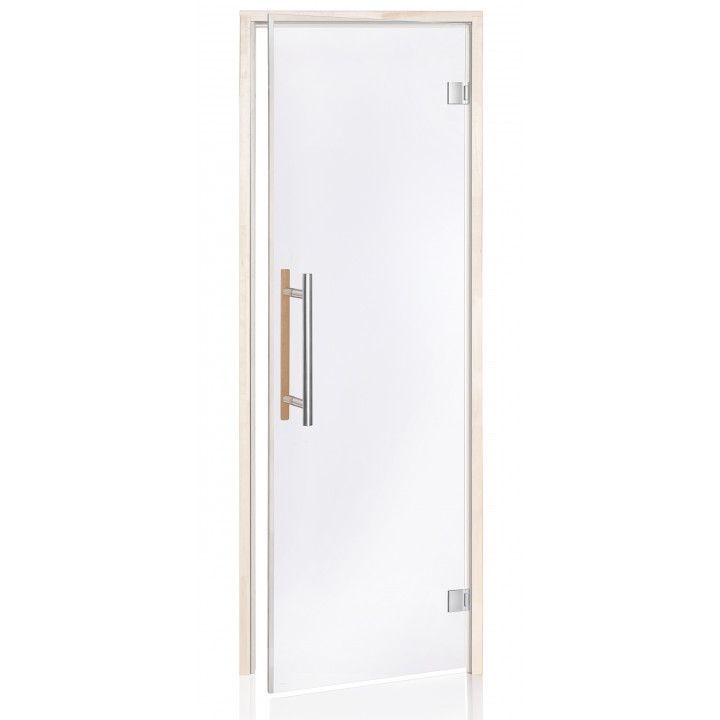 Uși de saună din sticlă AD BENELUX, 80 x 210, Aspen, Transparente