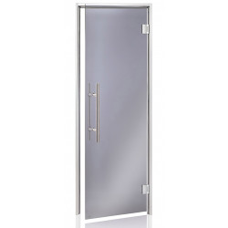 AD COMFORT usi din sticla pentru sauna cu aburi, gri