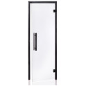 Ușă pentru saună din sticlă AD, cadru negru - 1