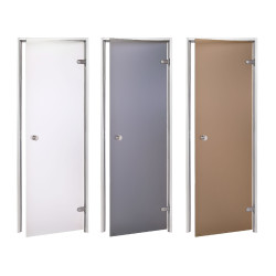 Uși din sticlă AD pentru saună cu aburi, sticlă mată 