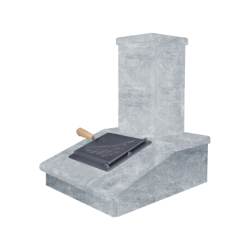 Finisaj coș de piatră, Talkoclorit, 540 mm  Finisaj coș de piatră, Talkoclorit, 540 mm