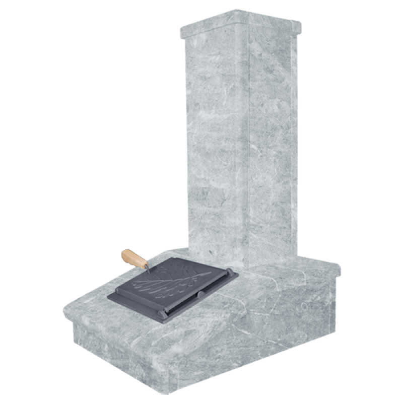 Finisaj coș de piatră, Talkoclorit, 790 mm Finisaj coș de piatră, Talkoclorit, 790 mm