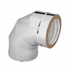 Cot izolat cu perete dublu 90  Cot izolat cu perete dublu 90