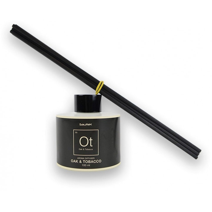 Parfum aromat cu bețișoare, miros de tutun și stejar 100 ml