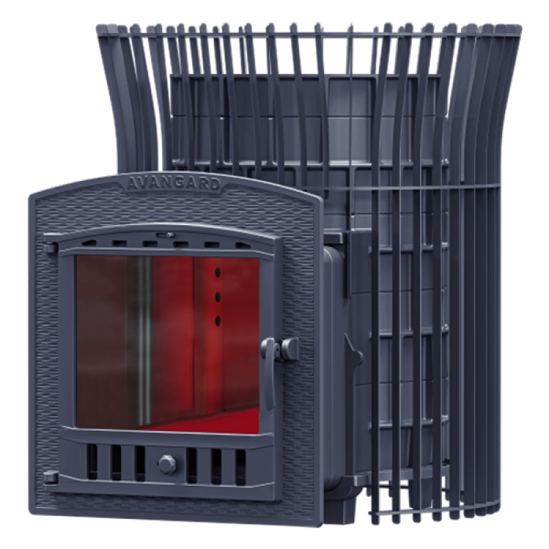 Soba sauna pe lemne GEFEST - AVANGARD 30 (P2) in grila de lalele