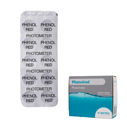 Tablete pentru testarea apei pentru fotometrul Phenolred, determinarea pH-ului, 10 tablete  Tablete pentru testarea apei pentru fotometrul Phenolred, determinarea pH-ului, 10 tablete