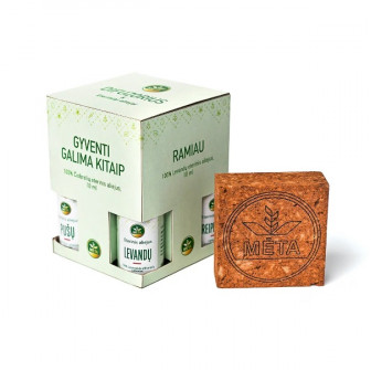 Difuzor de aromă de argilă cu set de uleiuri esențiale – „Mėtinio gyvenimo”