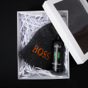 Set cadou BOSS într-o cutie cadou. Capac și esență de parfum - 0