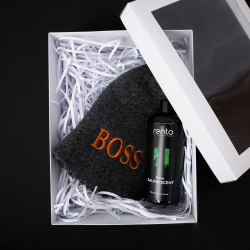 Set cadou BOSS într-o cutie cadou. Capac și esență de parfum 