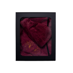 Set cadou într-o cutie cadou pentru EA. Căciulă și șorț de saună pentru femei - VERDE-BRUGIU 