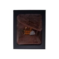 Set cadou într-o cutie cadou pentru EL. Căciulă și șorț de saună pentru bărbați - MARO