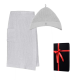 Set cadou în cutie cadou RENTO KENNO FOR HIM. Căciulă și șorț din bumbac, gri deschis
