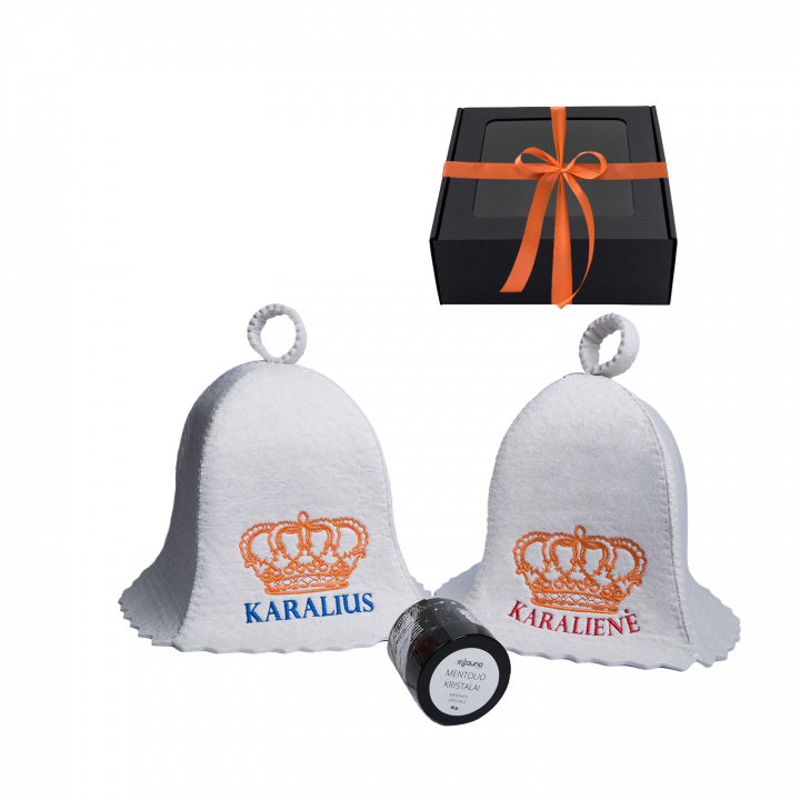 Set cadou într-o cutie cadou LIGHT KINGS. Capace și cristale de mentol