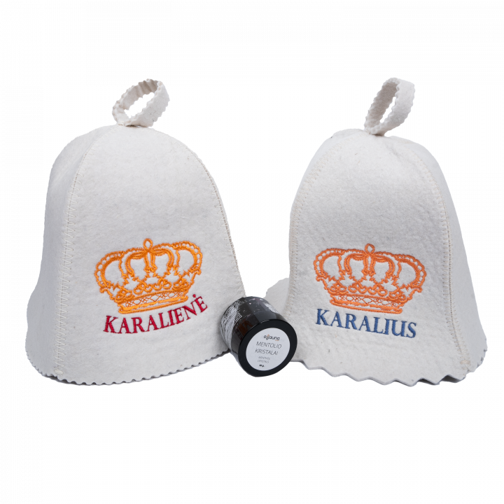 Set cadou într-o cutie cadou LIGHT KINGS. Capace și cristale de mentol