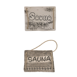 Placa de usa SAUNA 