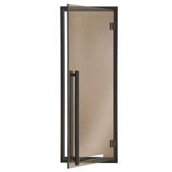 AD MODERN usi sauna sticla, culoarea sticla bronz