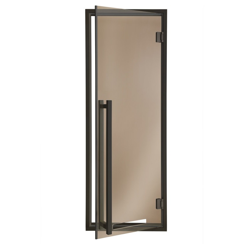 AD MODERN usi sauna sticla, culoarea sticla bronz