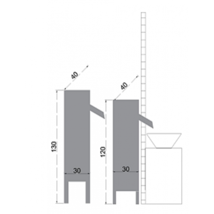 Generator de gheață EIS TOWER NAKED SL, model 160 B