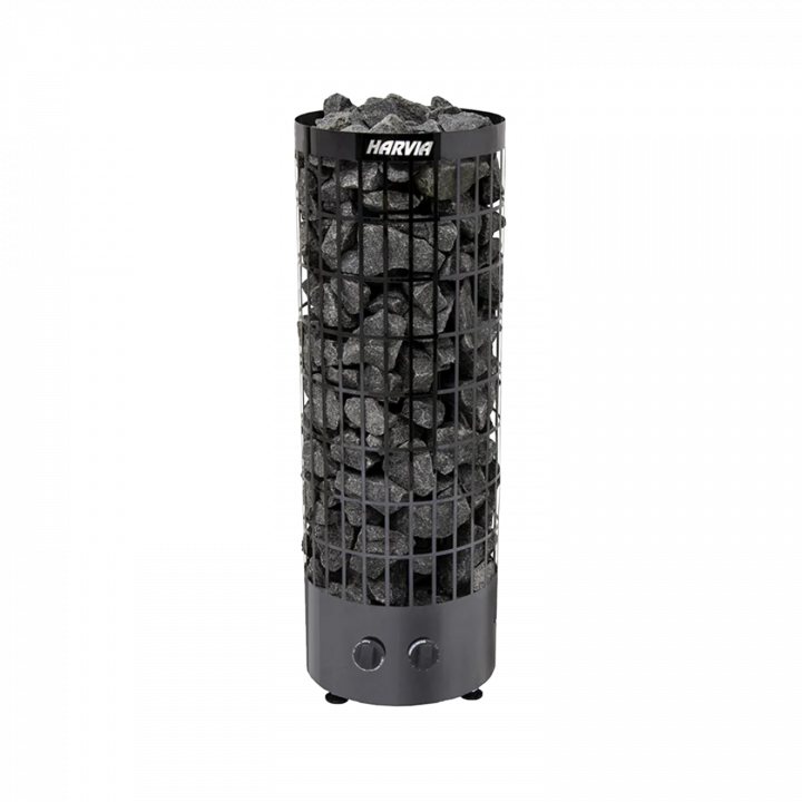 Încălzitor electric pentru saună - HARVIA Cilindro Black Steel PC70 6,8 kW