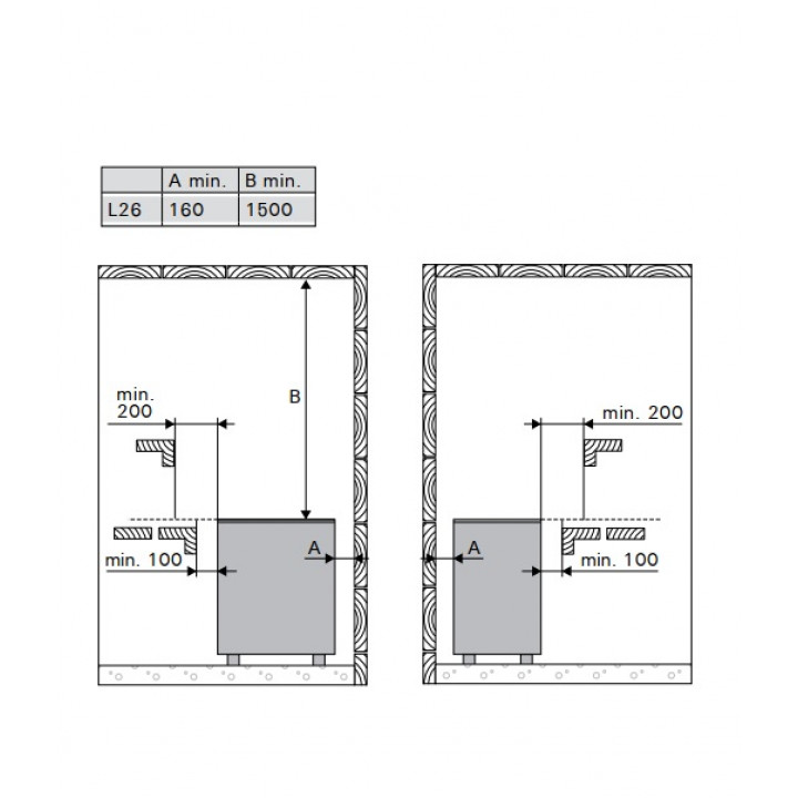 Încălzitor electric pentru saună - HARVIA Club Pro L26 26,0 kW
