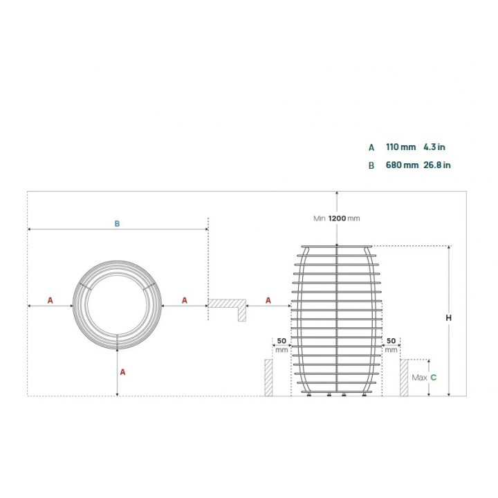 Încălzitor electric pentru saună – HUUM HIVE Mini, 6 kW